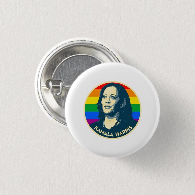 KAMALA HARRIS PRIDE BADGE (Front & Back)