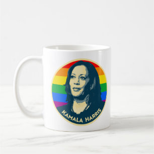 KAMALA HARRIS PRIDE BADGE COFFEE MUG
