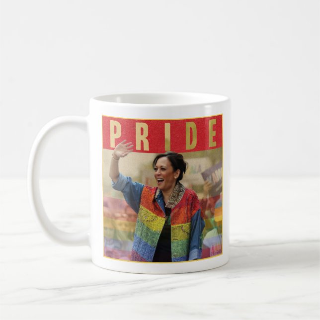 Kamala Harris PRIDE mug (Left)