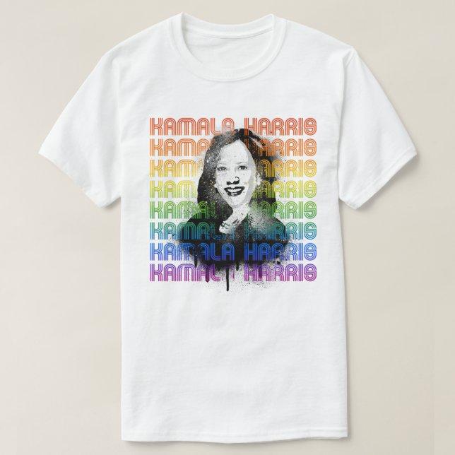 Kamala Harris Pride T-Shirt (Design Front)