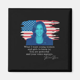 Kamala Harris Quote Tee  Magnet
