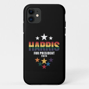 Kamala Harris Rainbow Gay Pride LGBT Election 2024 iPhone 11 Case