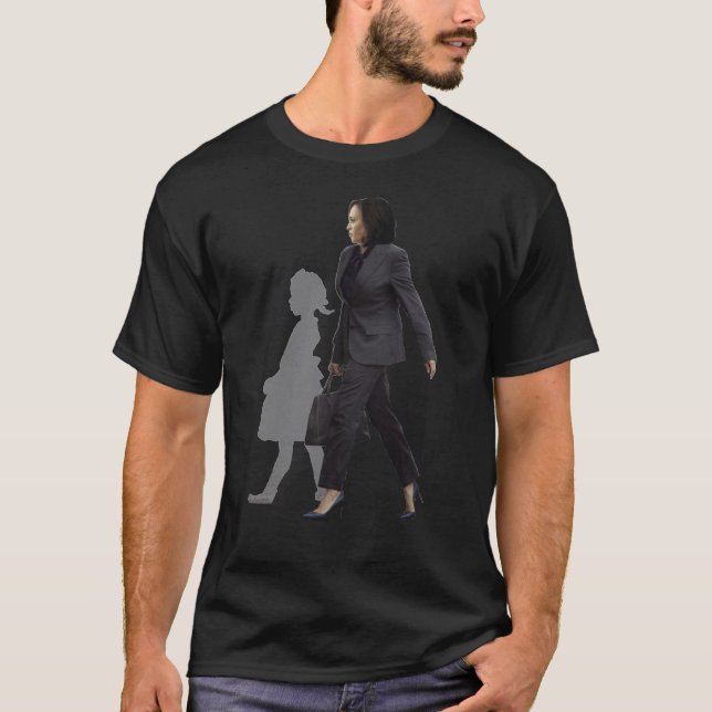 Kamala Harris Ruby Bridges Walking Madam Vice Pres T-Shirt (Front)