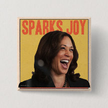 KAMALA HARRIS SPARKS JOY PIN