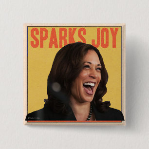 KAMALA HARRIS SPARKS JOY PIN