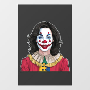 Kamala Harris Spooky Halloween Clown Election 2024 Window Cling