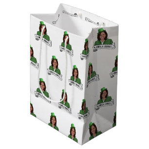 Kamala Harris St. Patrick's Day Medium Gift Bag