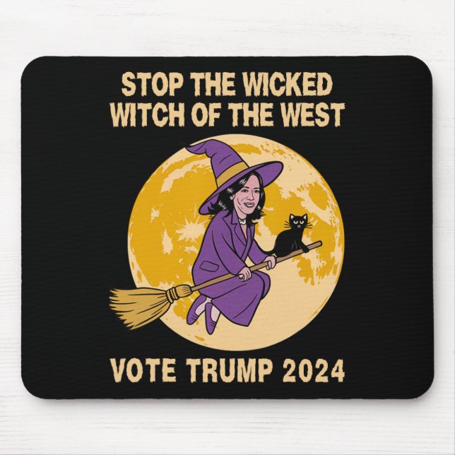 Kamala Harris Stop The Wicked Witch Of The West  Mouse Mat (Front)