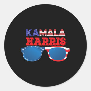 Kamala Harris Sungles Election 2024 Classic Round Sticker