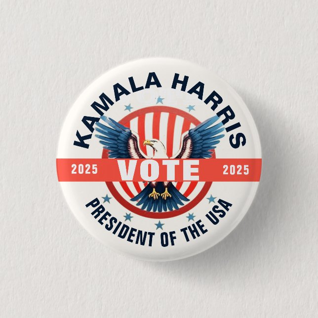 Kamala Harris Template for Elections 3 Cm Round Badge (Front)