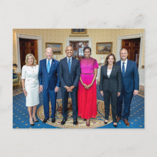 Kamala Harris & the Obamas & Bidens Postcard