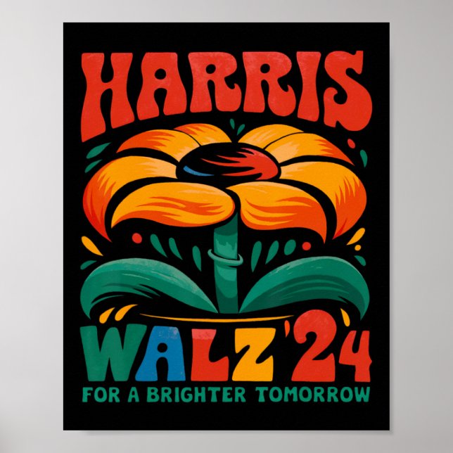 Kamala Harris Tim W 2024 Peace Lgbt Harris W Waltz Poster (Front)