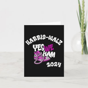 Kamala Harris Tim W 2024 yes We Kam Purple White T Card