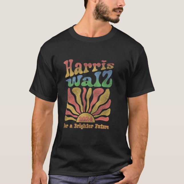 Kamala Harris Tim Waltz Harris Waltz 2024 Election T-Shirt (Front)