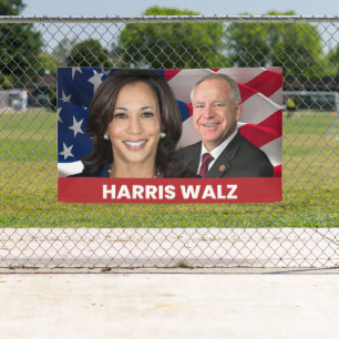 Kamala Harris Tim Walz 2024 Banner