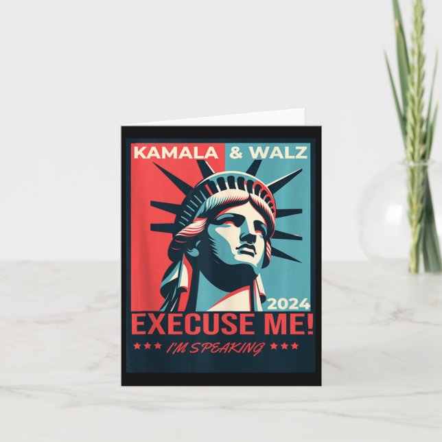 Kamala Harris Tim Walz 2024 Election  Card (Front)