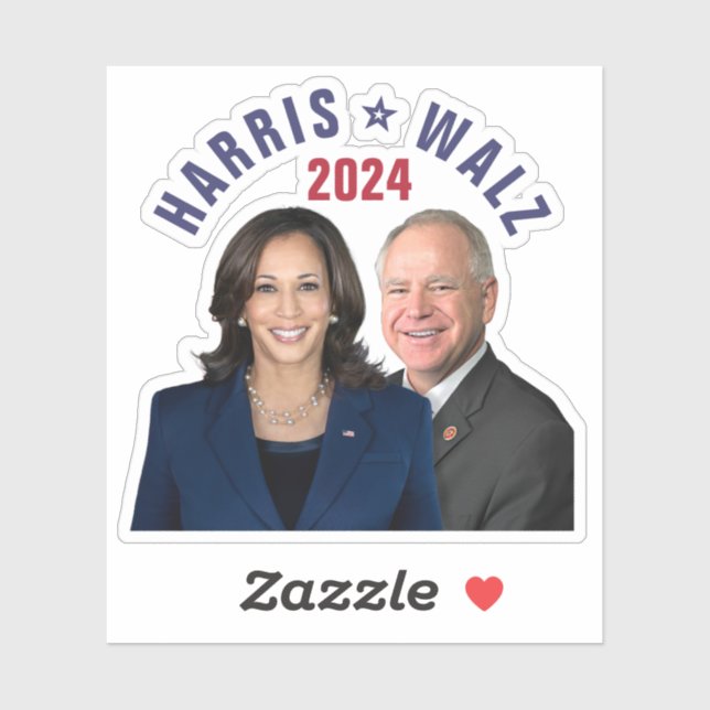 Kamala Harris Tim Walz 2024 President Vice Photos (Sheet)