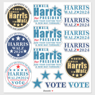 Kamala Harris Tim Walz Assortment 16 Political
