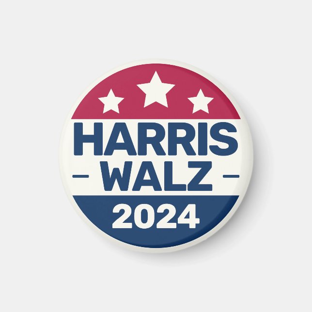 Kamala Harris Tim Walz campaign 2024 Presidetial Magnet (Front)