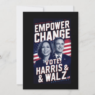 Kamala Harris & Tim Walz Invitation