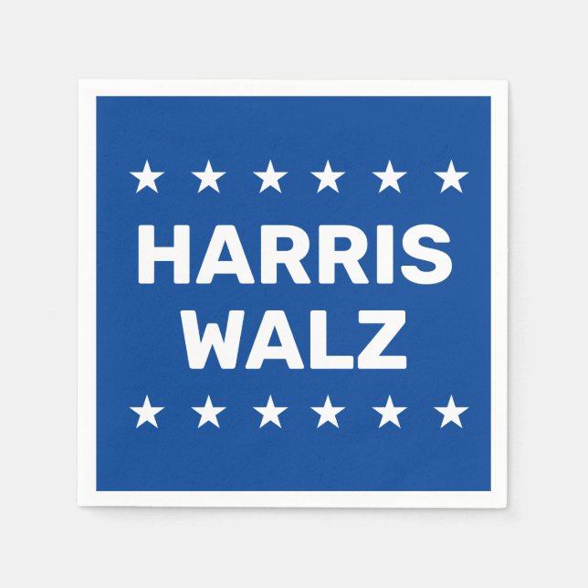 Kamala Harris Tim Walz  Napkin (Front)