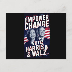 Kamala Harris & Tim Walz Postcard
