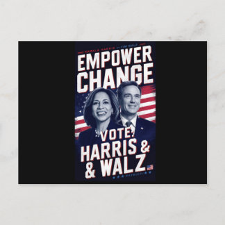 Kamala Harris & Tim Walz Postcard