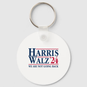Kamala Harris Tim Walz Vp We Are Not Going Back! 1 Key Ring