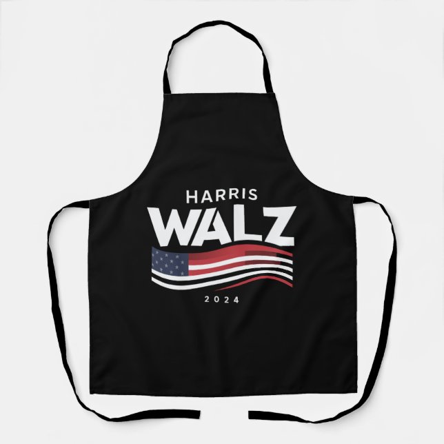 Kamala Harris Tim Walz Waltz 2024 Election Apron (Front)
