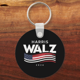 Kamala Harris Tim Walz Waltz 2024 Election Key Ring
