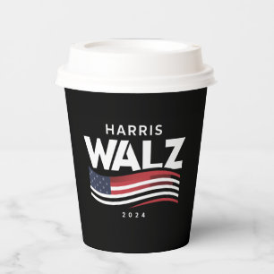 Kamala Harris Tim Walz Waltz 2024 Election Paper Cups