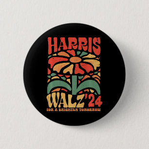 Kamala Harris Tim Walz Waltz 6 Cm Round Badge