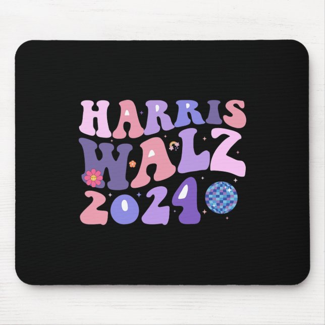 Kamala Harris Tim Walz Waltz Harris Walz Waltz 202 Mouse Mat (Front)