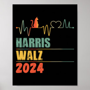 Kamala Harris Tim Walz Waltz Harris Walz Waltz 202 Poster