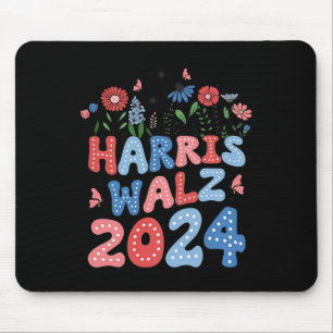 Kamala Harris Tim Walz Waltz Mouse Mat