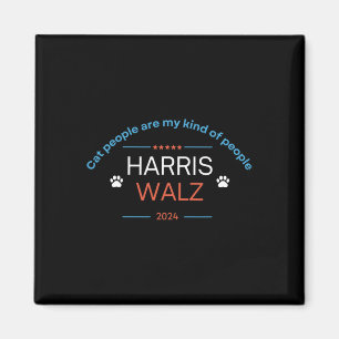 Kamala Harris Tim Wheimer 2024 Cat People Are My K Magnet