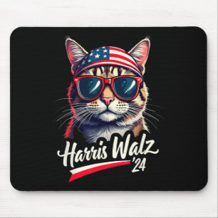 Kamala Harris Tim Wheimer Cute Cat President Funny Mouse Mat