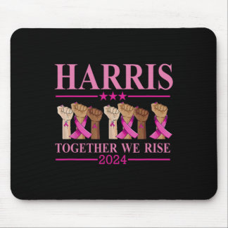 Kamala Harris Together We Rise Breast Cancer Aware Mouse Mat