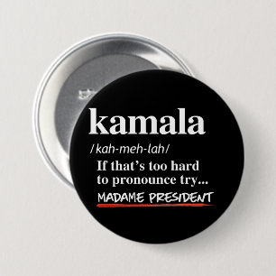 Kamala Harris - Try Madame President 7.5 Cm Round Badge