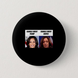 Kamala Harris Under Trump Funny Trump Supporter 6 Cm Round Badge