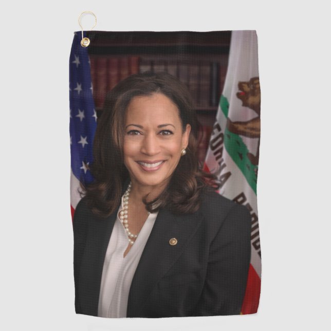 Kamala Harris US Vice President, Biden 2024 Golf Towel (Front)