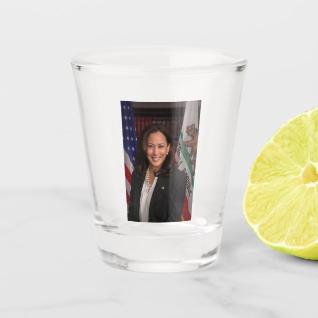Kamala Harris US Vice President, Biden 2024 Shot Glass (Front)