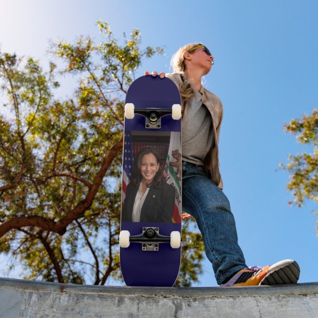 Kamala Harris US Vice President, Biden 2024 Skateboard (Outdoor 1)