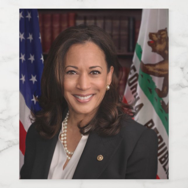 Kamala Harris US Vice President, Biden 2024 Wine Label (Single Label)