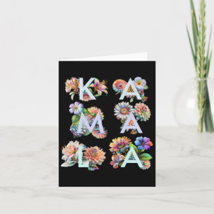 Kamala Harris Vintage Floral Feminine First Female Card