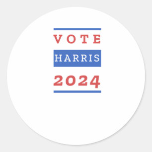 Kamala Harris Vote Blue 2024 - Presidential Electi Classic Round Sticker