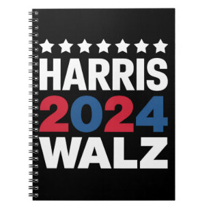 Kamala Harris Walz For President Vice President Notebook