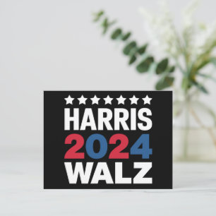 Kamala Harris Walz For President Vice President Postcard