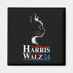 Kamala Harris Wheimer 2024 Cat Funny Vp Vice Presi Magnet