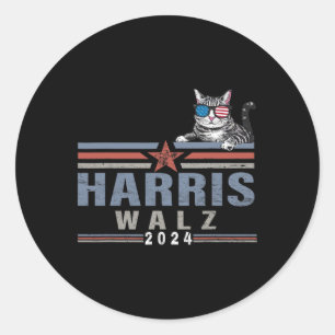 Kamala Harris Wheimer 2024 Harris Waltz 2024 Funny Classic Round Sticker